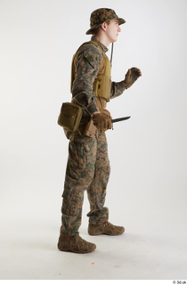 Casey Schneider Paratrooper Pose with Knife 2 standing whole body…